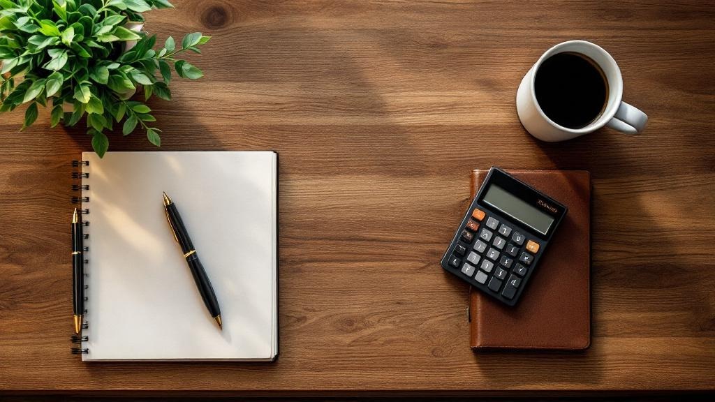 Probate case documents, notes, and local search research on a desk in a law office